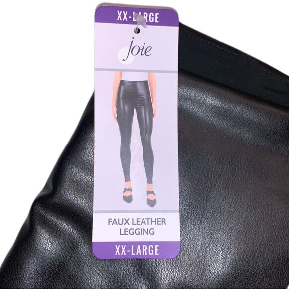 JOIE | Limited Edition | Black Faux Leather Legging | Size XXL - Picture 3 of 13